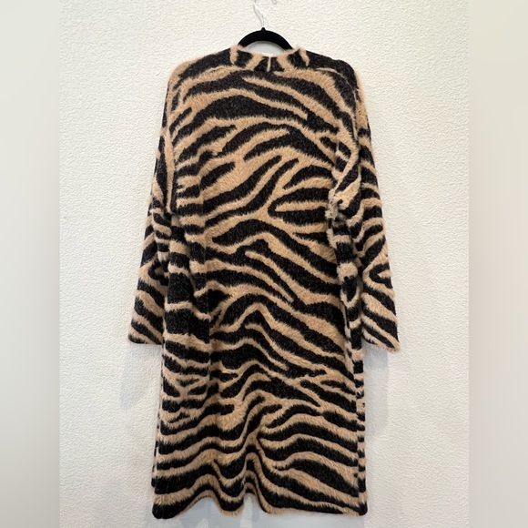 Band of Gypsies Tiger Striped Sweater Duster Size Large - Picture 1 of 4